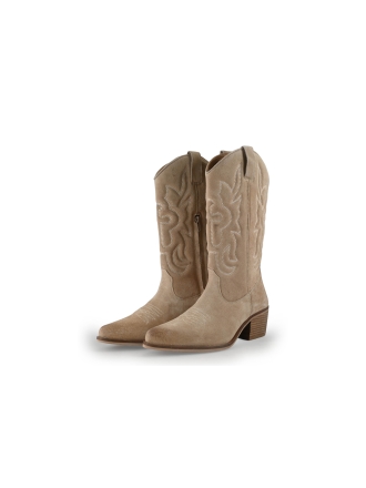 Manfield Cowboy laarzen Beige 352916
 Maat 39
 