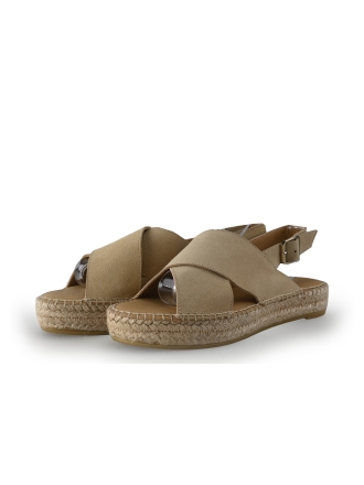 Manfield Sandalen Beige 352962
 Maat 38
 