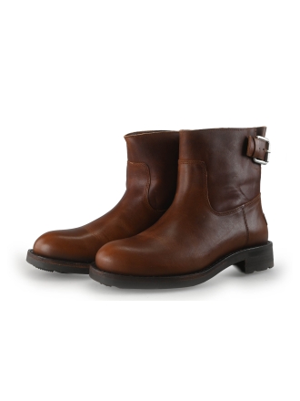 Shabbies Amsterdam Enkellaarzen Cognac 353517
 Maat 39
 