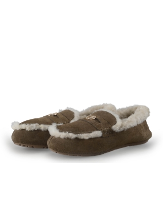 Manfield Pantoffels Bruin 354025
 Maat 41
 