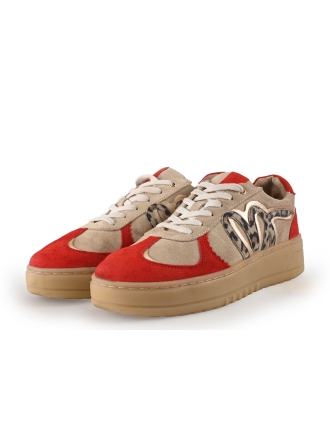 Manfield Sneakers Rood 354390
 Maat 42
 