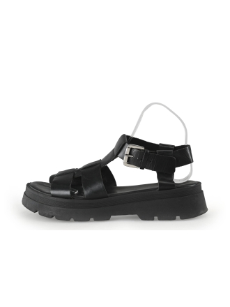 Manfield Sandalen Zwart 354396
 Maat 41
 