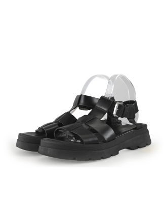 Manfield Sandalen Zwart 354396
 Maat 41
 