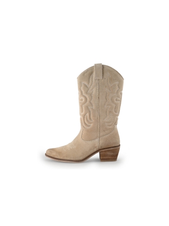 Manfield Cowboy laarzen Beige 354606
 Maat 39
 