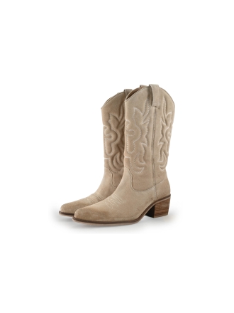 Manfield Cowboy laarzen Beige 354606
 Maat 39
 