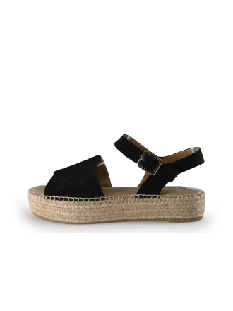 Manfield Sandalen Zwart 354949
 Maat 39
 