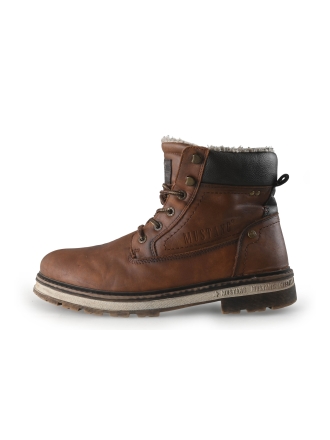 Mustang Veterboots Cognac 355607
 Maat 44
 