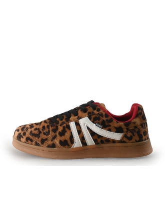 Poelman Sneakers Bruin 355655
 Maat 37
 