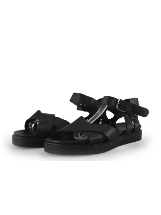 Manfield Sandalen Zwart 355962
 Maat 40
 