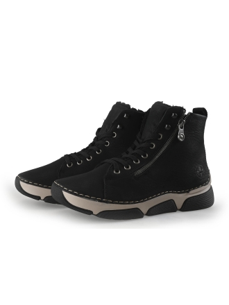 Rieker Veterboots Zwart 358010
 Maat 39
 
