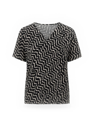 Street One T-shirt Zwart 600000