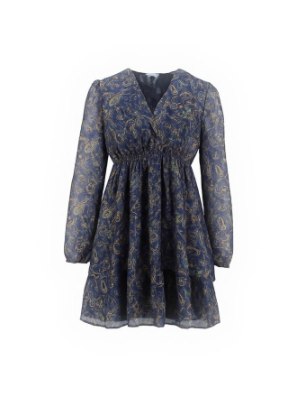 Apricot Jurk Blauw 600040