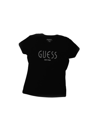 Guess T-shirt Zwart 603709
