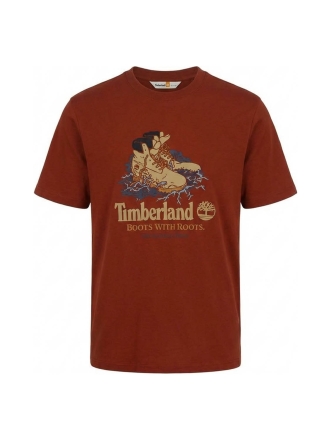 Timberland T-shirt Rood 605456
 Maat XL
 