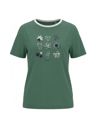 Tom Tailor T-shirt Groen 606353
 Maat S
 