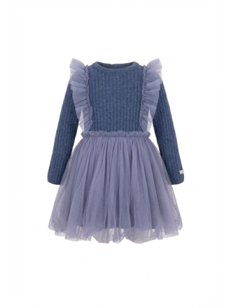 Donsje Amsterdam Jurk Blauw 607425
 Maat 86
 