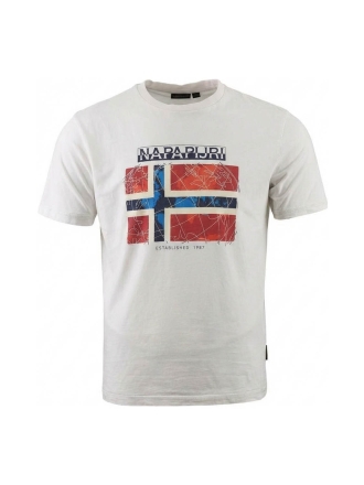 Napapijri T-shirt Wit 607713
 Maat M
 