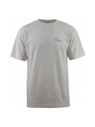 Obey T-shirt Wit 608235
 Maat L
 