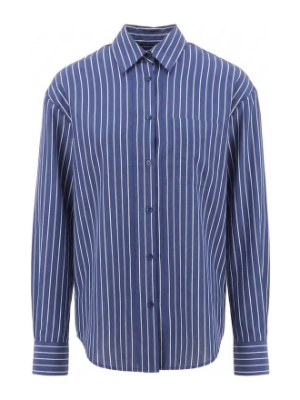 The Frankie Shop Blouse Blauw 608335
 Maat S
 