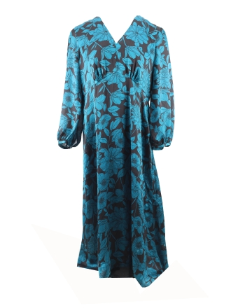 Hobbs Jurk Groen 608441
 Maat 40
 