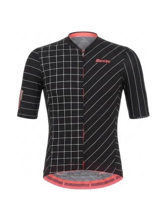 Santini T-shirt Zwart 609067
 Maat M
 