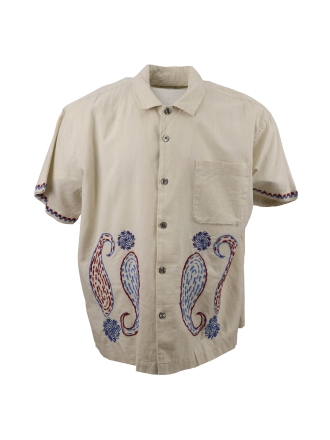 Obey Overhemd Beige 609284
 Maat XL
 