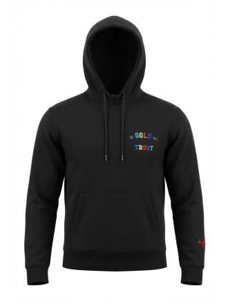 In Gold We Trust Hoodie Zwart 609466
 Maat S
 