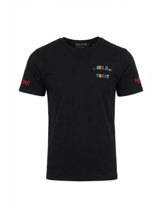 In Gold We Trust T-shirt Zwart 609774
 Maat S
 