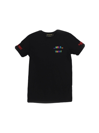 In Gold We Trust T-shirt Zwart 609774
 Maat S
 