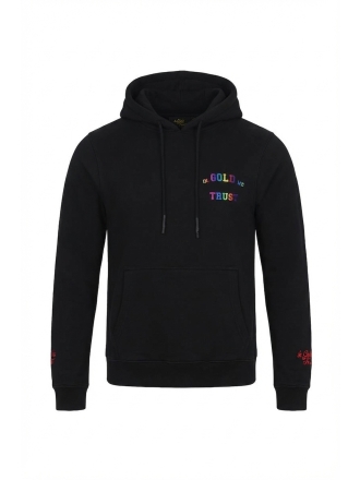 In Gold We Trust Hoodie Zwart 609780
 Maat S
 