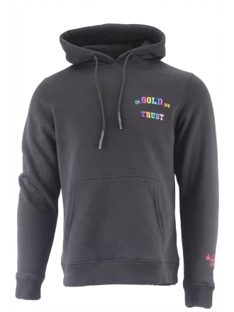 In Gold We Trust Hoodie Zwart 609781
 Maat M
 