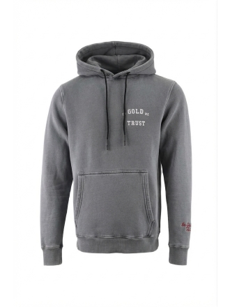 In Gold We Trust Hoodie Grijs 609795
 Maat M
 