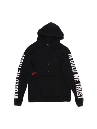 In Gold We Trust Hoodie Zwart 609796
 Maat S
 