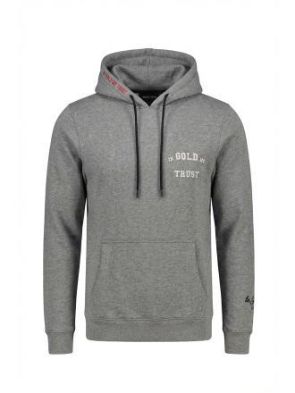 In Gold We Trust Hoodie Grijs 609798
 Maat XS
 