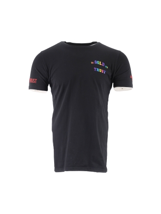 In Gold We Trust T-shirt Zwart 609861
 Maat M
 