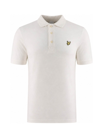 Lyle & scott Polo Wit 610127
 Maat M
 