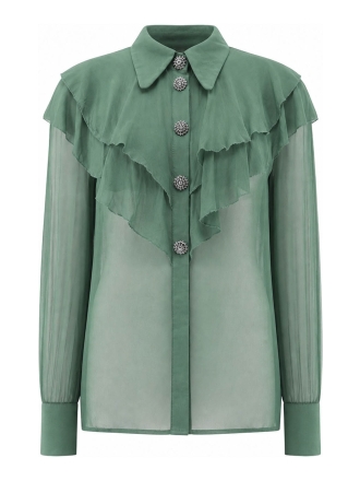 L.K. Bennett Blouse Groen 610350
 Maat 36
 
