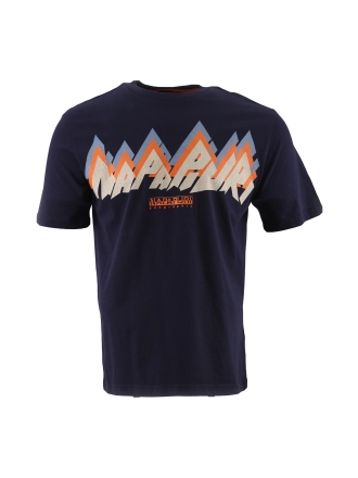 Napapijri T-shirt Blauw 610410
 Maat S
 