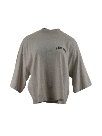 Anine Bing T-shirt Grijs 610707
 Maat M
 