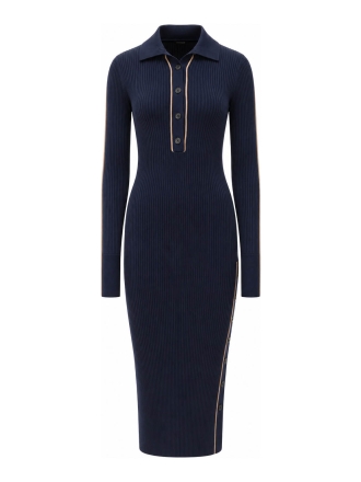 Reiss Jurk Blauw 610791
 Maat S
 