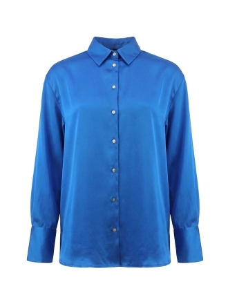 Zara Blouse Blauw 610883
 Maat M
 