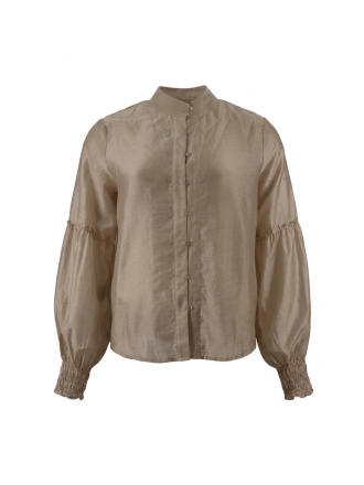 Msch Copenhagen Blouse Beige 610953
 Maat XS
 