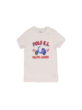 Polo Ralph Lauren T-shirt Wit 610988
 Maat 120
 