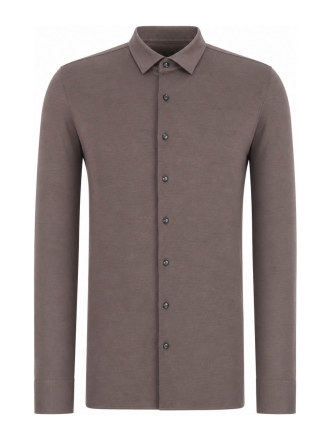 Profuomo Overhemd Bruin 611374
 Maat 44
 