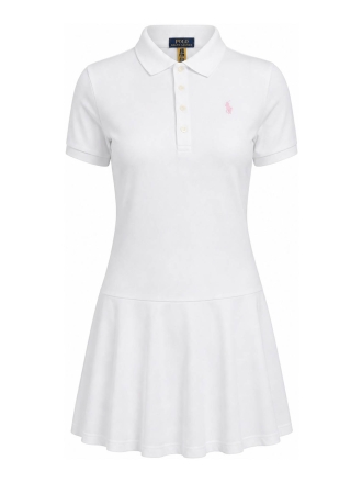 Ralph Lauren Jurk Wit 611422
 Maat 140
 