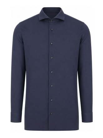 Profuomo Overhemd Zwart 611553
 Maat 43
 