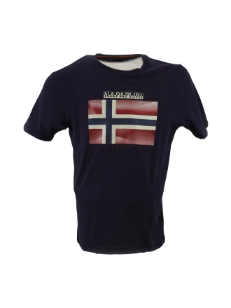 Napapijri T-shirt Blauw 611664
 Maat M
 