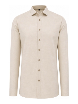 Olymp Overhemd Beige 611932
 Maat 41
 