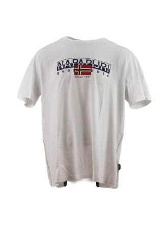 Napapijri T-shirt Wit 612359
 Maat XXL
 
