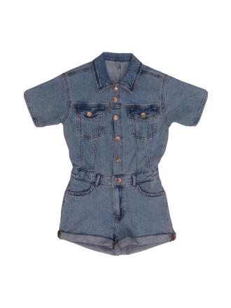 Kids Only Jumpsuit Blauw 612716
 Maat 140
 
